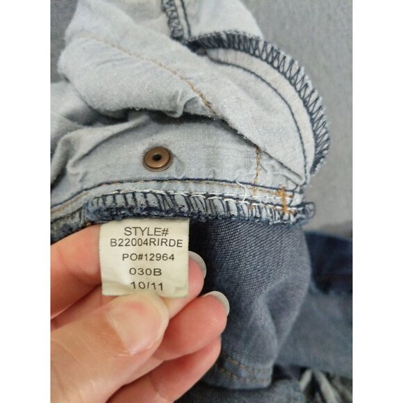 DELIA'S DOLLS KILL Morgan‎ Jeans SZ 14 Straight Leg Blue Dark Wash Casual - Picture 12 of 13